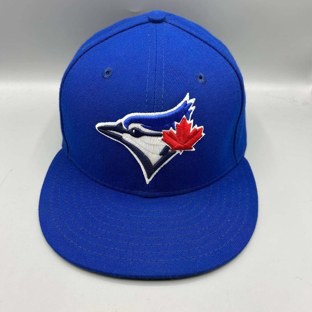 Toronto Blue Jays MLB Hat Men 7 1/2 Blue Embroidered 59Fifty New Era Fitted Cap